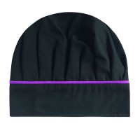 Aşçı Şapkası Mantar Mor Biye Siyah